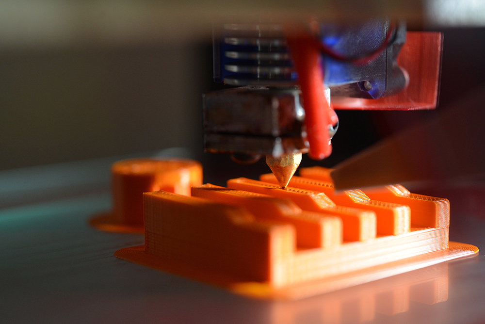 close up van 3D printer